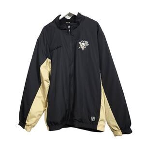 Pittsburgh Penguins Nhl Rbk Jacket Size 3xl NO SIZE TAG Windbreaker Reversible